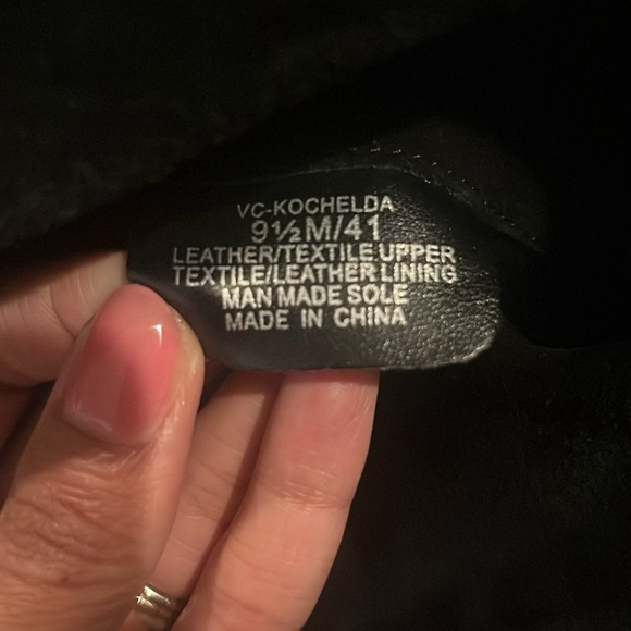 Vince Camuto Over the Knee Black Boot Suede 9.5 women’s - Picture 11 of 11